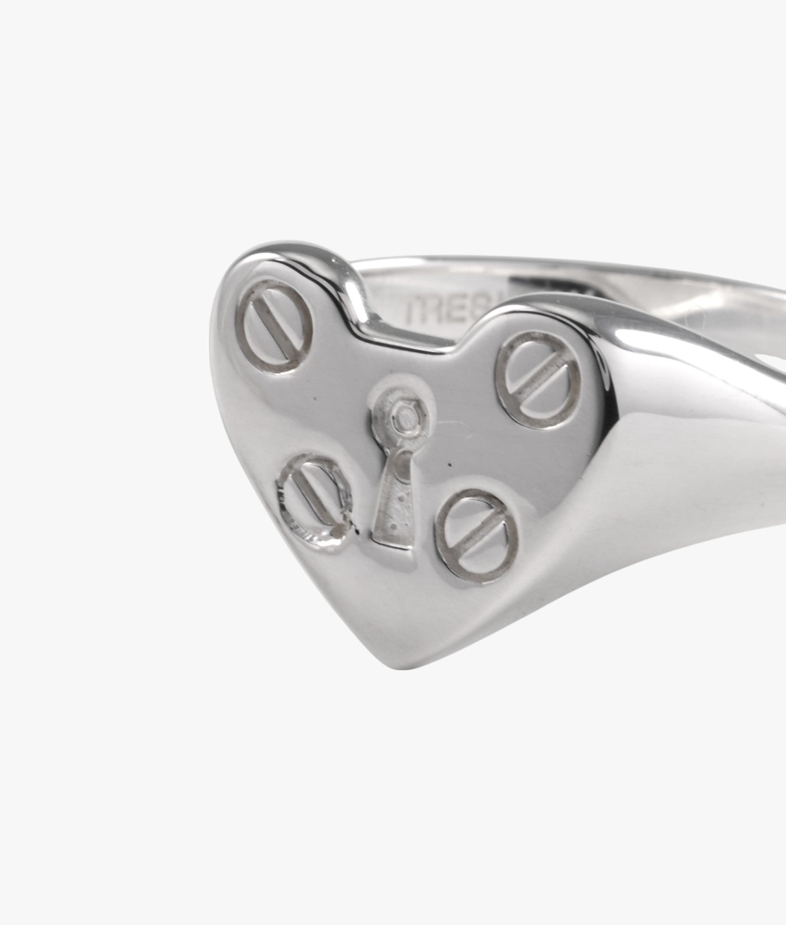 Heart Padlock Signet Ring – Von Treskow - Main Image