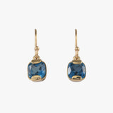 Cushion London Blue topaz Earrings