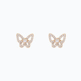 Diamond Butterfly Stud Earrings (0.33ct)