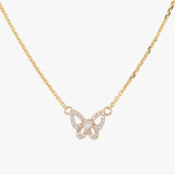 Diamond Butterfly Necklace (0.16ct)