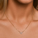 Diamond Butterfly Necklace (0.16ct)