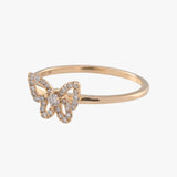 Diamond Butterfly Ring (0.16ct)