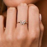Diamond Butterfly Ring (0.16ct)