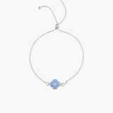 Czelline Opal Clover Adjustable Belcher Bracelet
