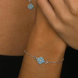 Czelline Opal Clover Adjustable Belcher Bracelet