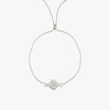 Czelline Opal Clover Adjustable Belcher Bracelet