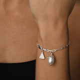 Baroque Pearl Fine Clip Chain Bracelet