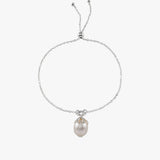 Baroque Pearl Adjustable Belcher Bracelet