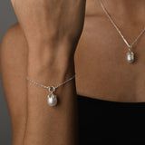 Baroque Pearl Adjustable Belcher Bracelet