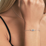 Maeve London Blue Topaz Adjustable Bracelet