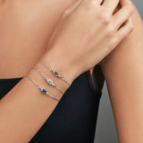Maeve London Blue Topaz Adjustable Bracelet