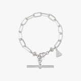Large Clip Chain T-Bar Bracelet