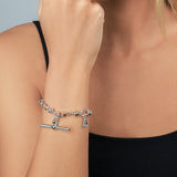 Large Clip Chain T-Bar Bracelet