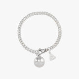 Heavy Curb Chime Ball Bracelet