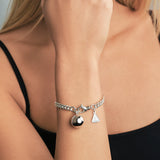 Heavy Curb Chime Ball Bracelet