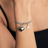 Puffy Heart Heavy Curb Bracelet
