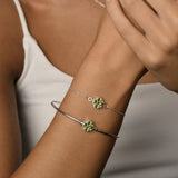 Peridot Clover Golf Bangle