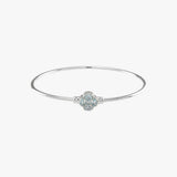 Sky Blue Topaz Clover Golf Bangle