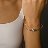 Round Sky Blue Topaz Golf Bangle