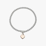 Stretchy bracelet with VT flat heart