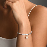 Stretchy bracelet with VT flat heart