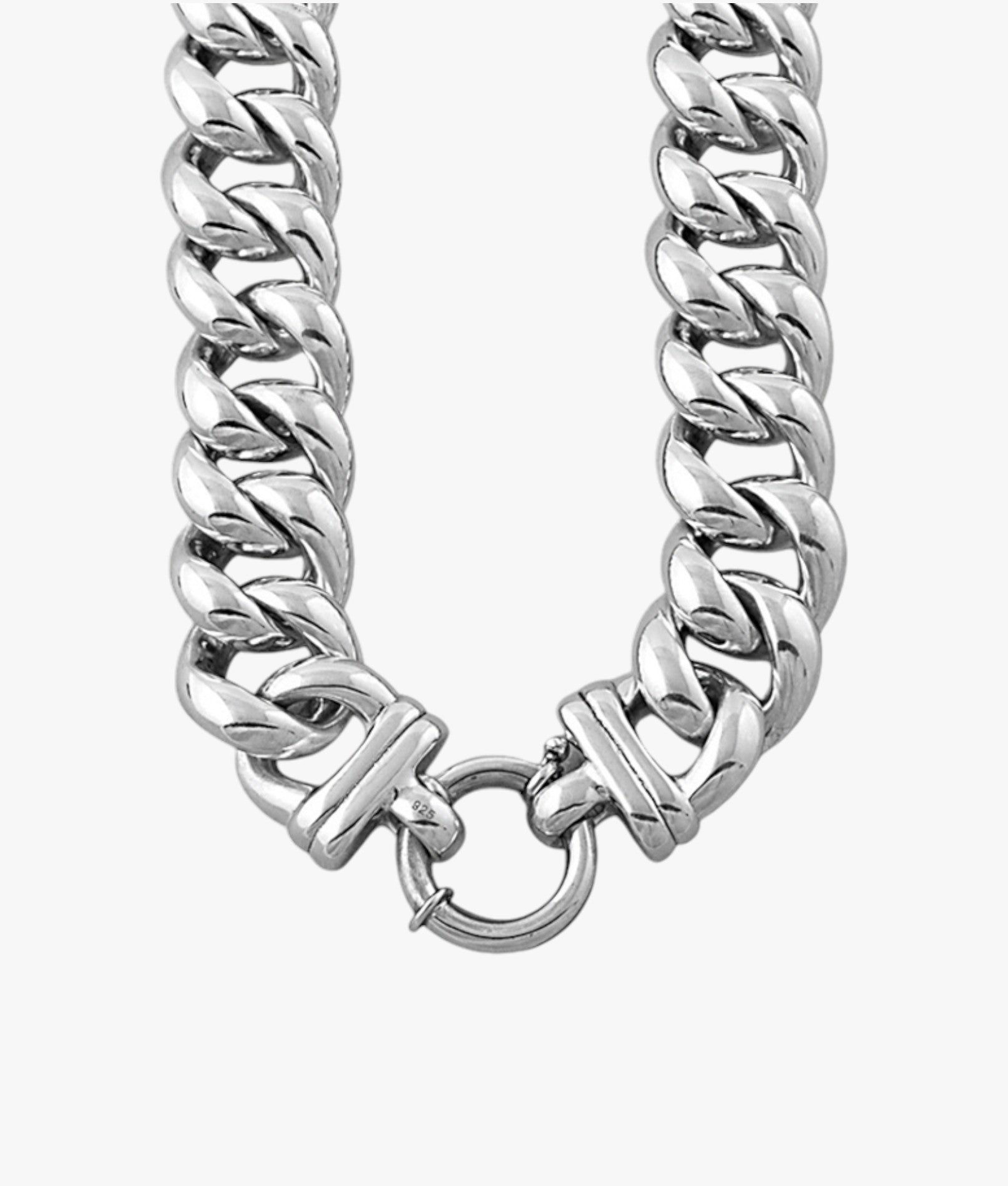 Chain Necklace Mama Silver Necklace Mama Oval Necklace Nominal