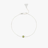 Peridot Fine Chain Bracelet