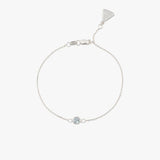 Sky Blue Topaz Fine Chain Bracelet