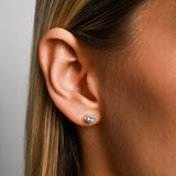 Round (5mm) Sky Blue Topaz Studs