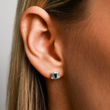 Baguette Blue Topaz Studs