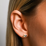 Gemstone Triplet Cluster Studs III