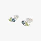 Gemstone Triplet Cluster Studs III