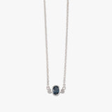 Oval London Blue Topaz Necklace