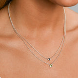 Baguette London Blue Topaz Necklace