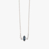 Marquise London Blue Topaz Necklace