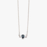 Pear London Blue Topaz Necklace