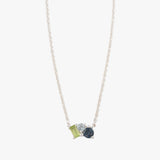 Gemstone Triplet Cluster Necklace