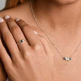 Lime & Berry Cluster Necklace