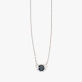 Round (5mm) London Blue Topaz Necklace