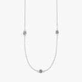 Sky Blue Topaz Orbit Necklace