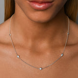 Sky Blue Topaz Orbit Necklace