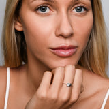 Gemstone Triplet Cluster Ring II