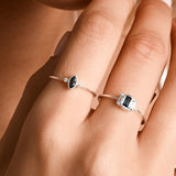 Blue Topaz Haze Ring