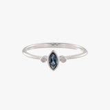 Marquise London Blue Topaz Ring