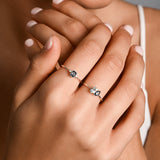 Emerald Cut London Blue Topaz Ring