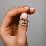 Emerald Cut London Blue Topaz Ring