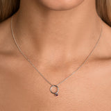 Birthstone Mini Ring Necklace