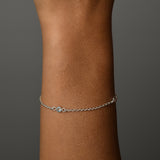 Blue topaz triplet bracelet