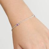 Amethyst Belcher Bracelet