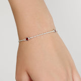 Garnet Belcher Bracelet